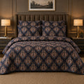 Royal Midnight Heritage Luxury Bedspread Set (6 Pcs) – IH 948