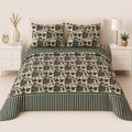 Vintage Bloom Bed Sheet Set (3 Pcs) – D-1869